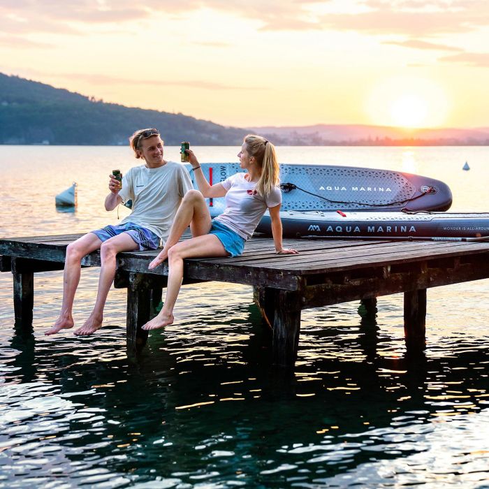 SUP-доска "BT-24GL" 315х79х15см, Ambient Light System, киль, лиш, до 140кг