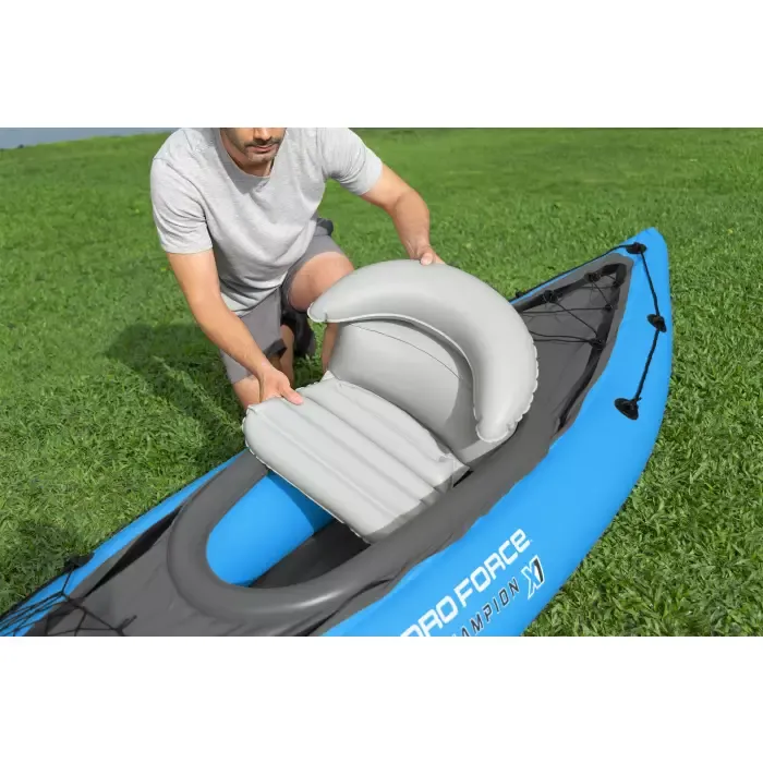 Надувной каяк "Cove Champion X1" 275x81см, алюм.весло 230см, насос, до 120кг