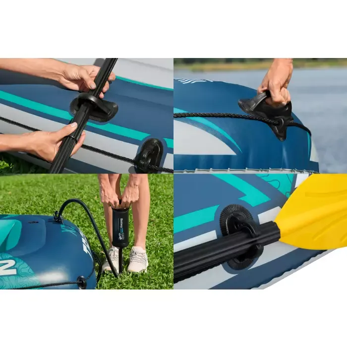 Надувная лодка "Trek X2 Raft Set" 232х118см, вёсла 62015, насос 62002, до 250кг