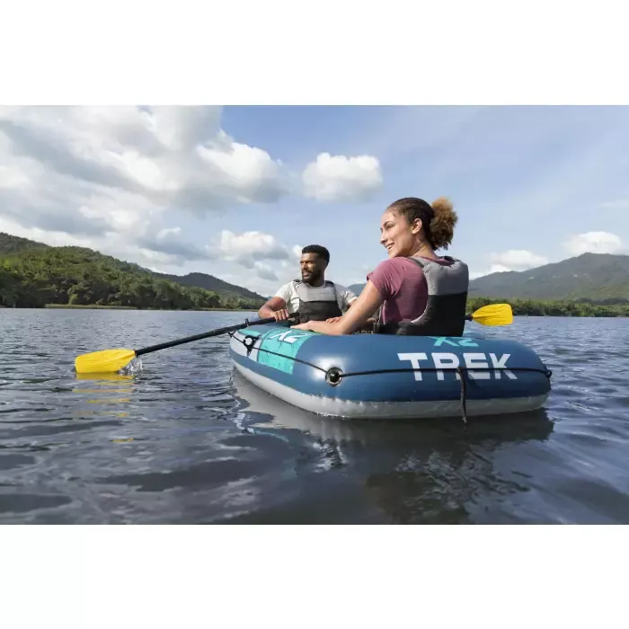 Надувная лодка "Trek X2 Raft Set" 232х118см, вёсла 62015, насос 62002, до 250кг