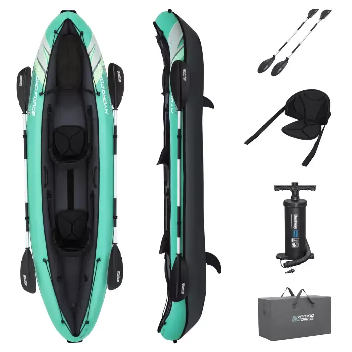 Надувной каяк "Ventura Elite X2" 330х86см, алюм.вёсла 230см, насос , до 220кг