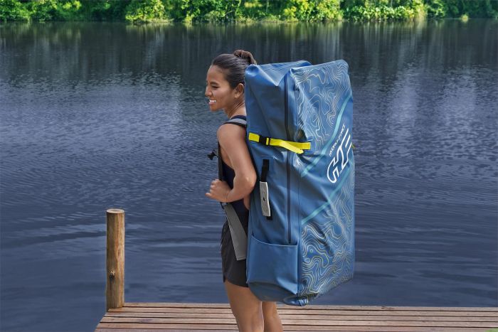 SUP-доска "Aqua Drifter " 335x84x15см , весло, рюкзак, лиш, 3 плавника, ремнабор, водонепроницаемый
