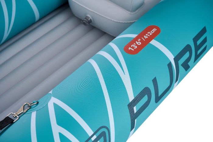Надувная байдарка Kayak Glider-412 412x83х42см, весла, сиденья, киль, до 180кг