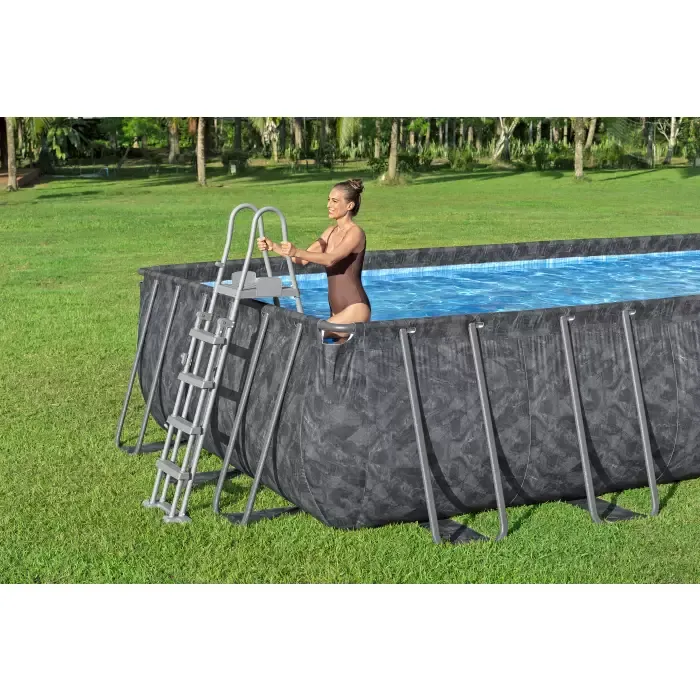 Каркасный прямоугольный бассейн 732х366х132см "APX" 365 31805л, песч.фил-нас, лестн, тент, полисферы